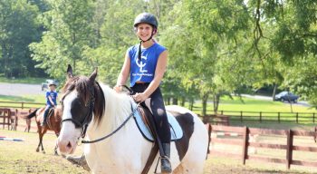 Camper choosing the all choice Horse Riding program at Camp Lindenmere Summer Camp